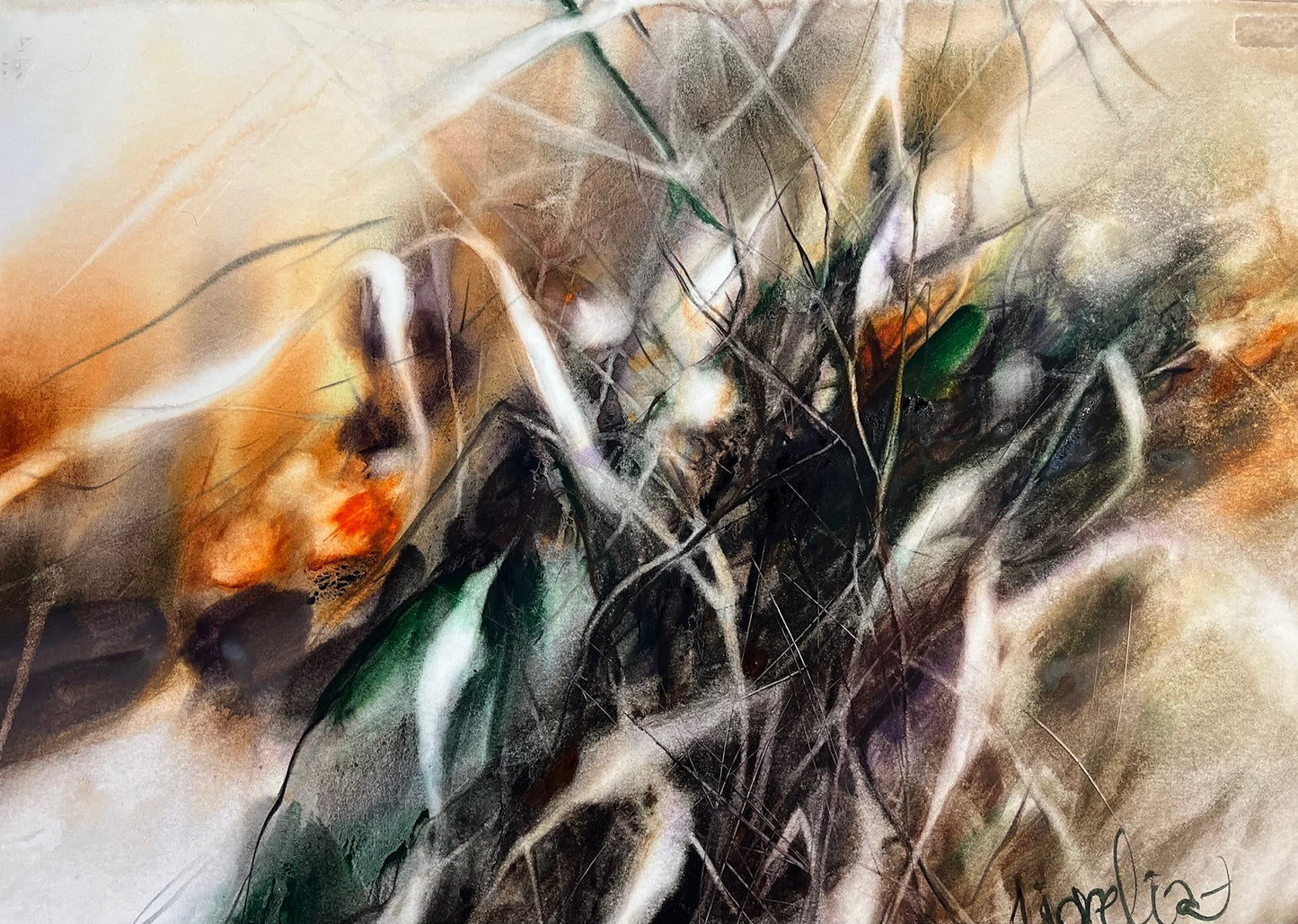 "Morning Refreshment" watercolour 50x70cm